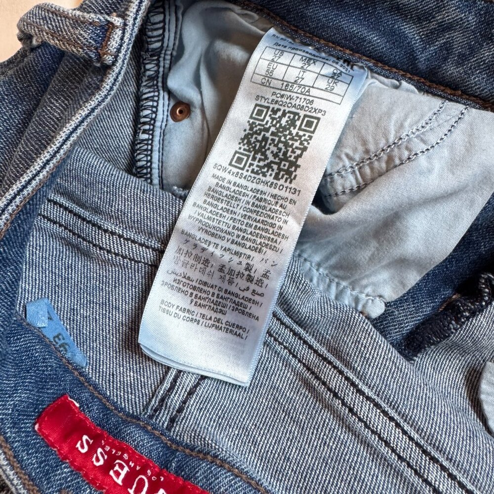 Guess Los Angeles Distressed Skinny Jeans Women’s Size 27 / US 4 - Picture 5 of 5